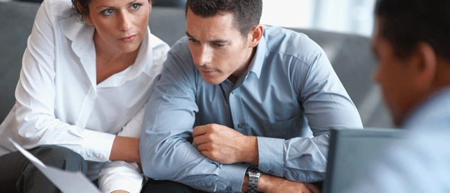 Meeting with bankruptcy attorney to answer financial questions and finds solutions